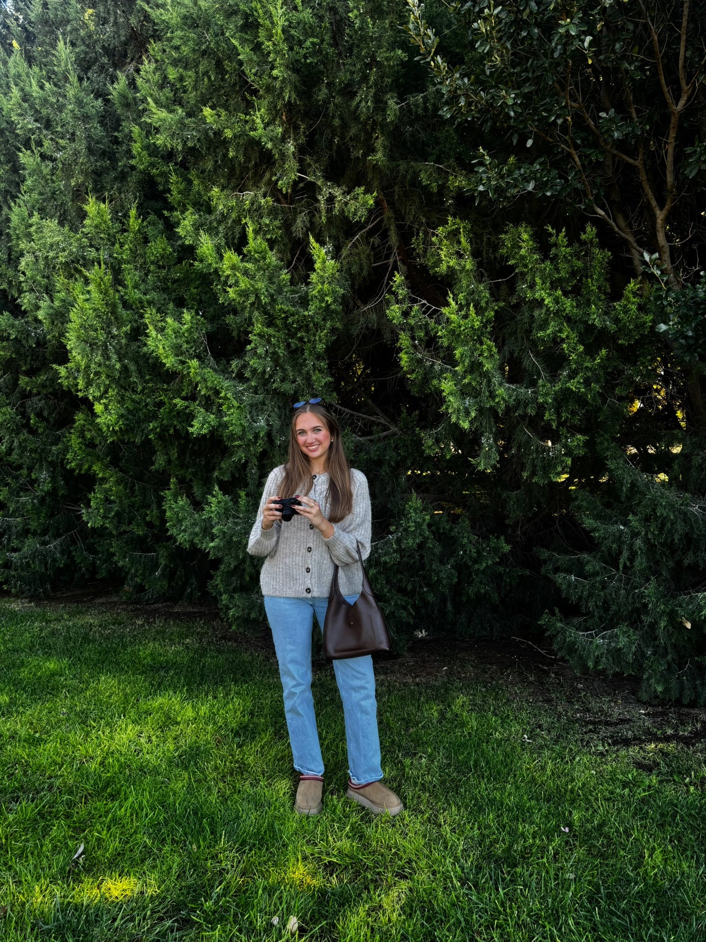 Round Neck Button up Cardigan