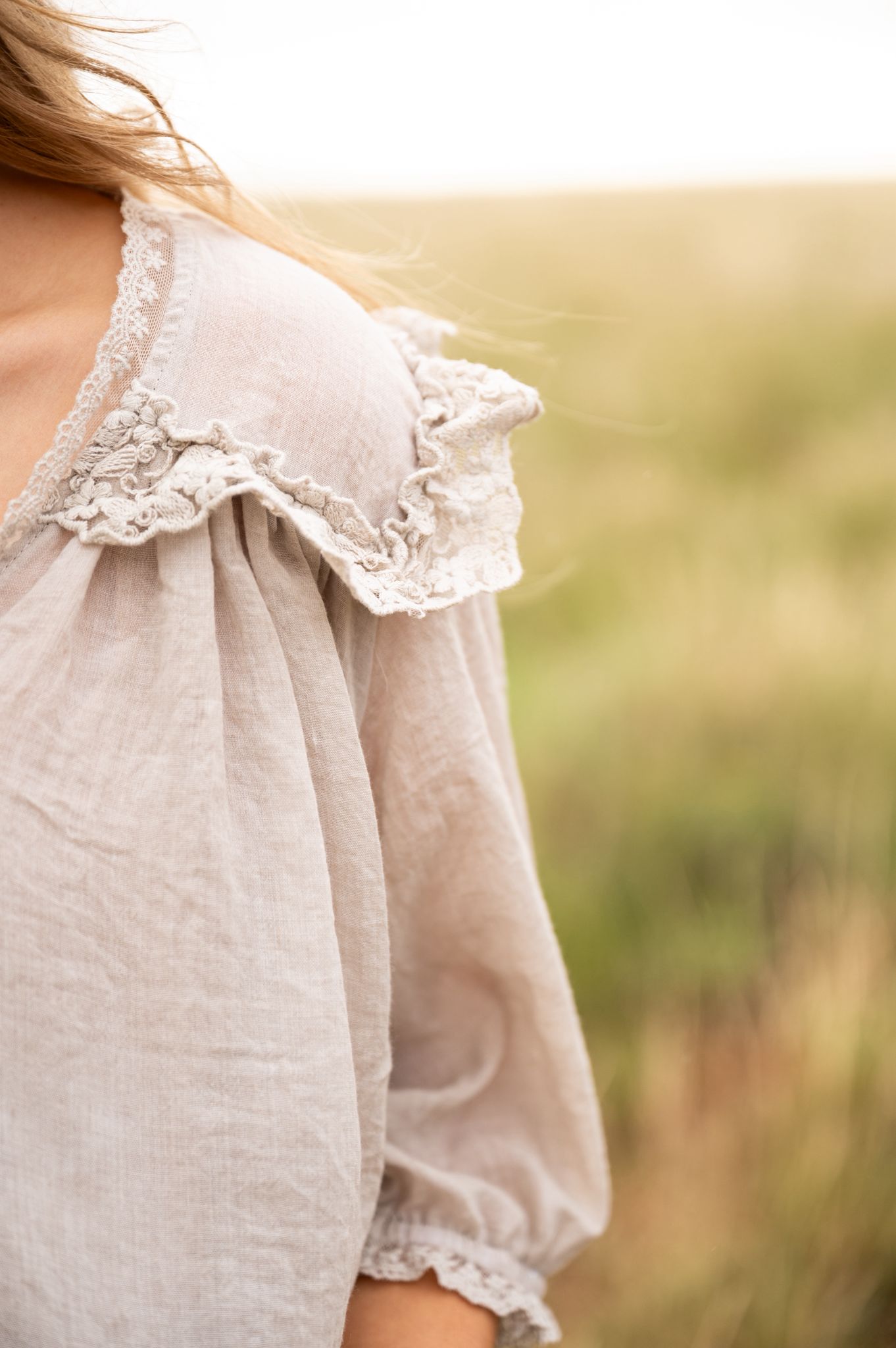 Lace detailed blouse